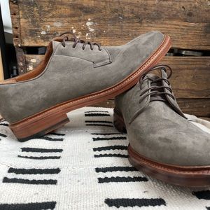 Frye Charcoal Grey Leather Oxfords - Brand New
